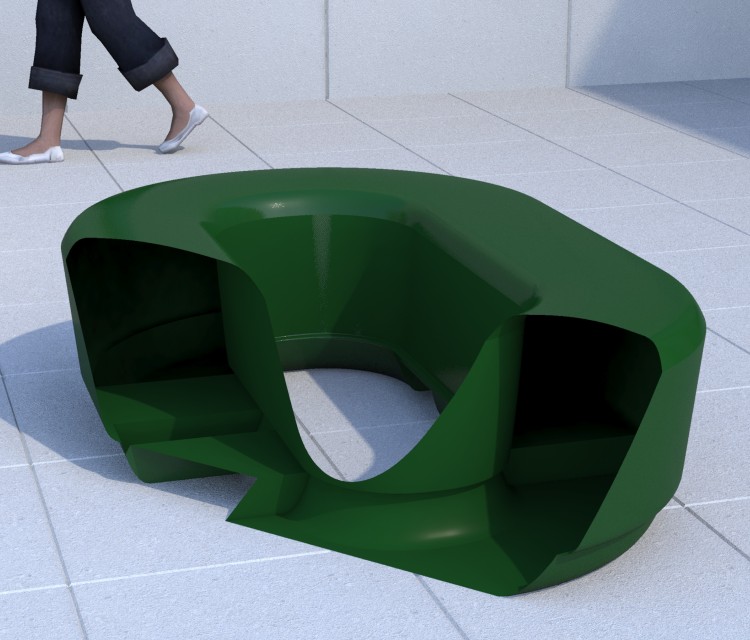 Ovale zitmeubels voor speelpleinen by Rotech