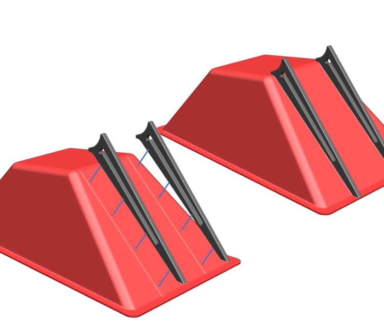 Kunststof bakken voor kruiwagens by Rotech